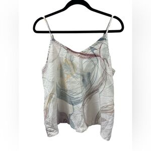 Athleta Abstract Multicolor Camisole and shorts set.